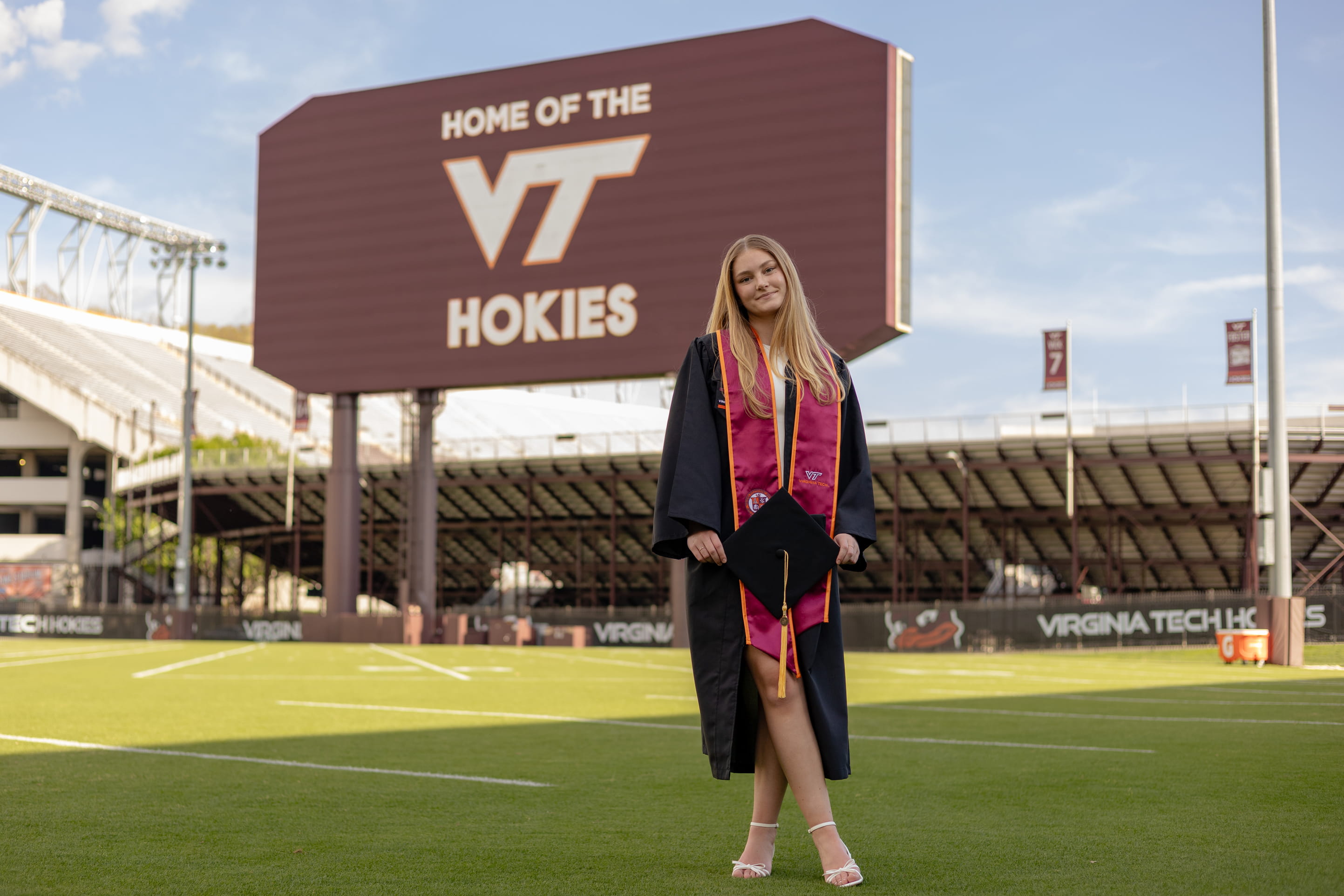 Graduation portrait session outdoors